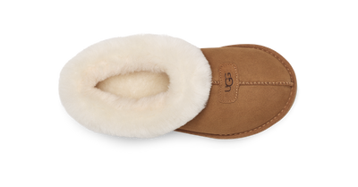 UGG Tazzette Womens Platform Slippers — Chestnut Suede
