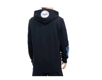 Pro Standard MLB Los Angeles Dodgers Stacked Logo Men Pullover Hoodie Black