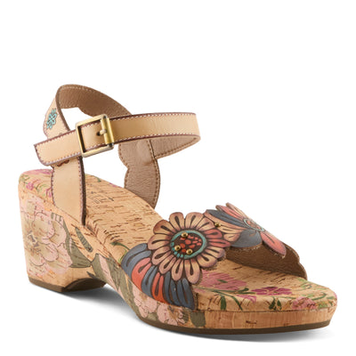 L'Artiste L'ARTISTE LUVINLIFE SANDALS sandal in white multi with handcrafted leather design