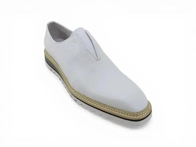 Carrucci Shoes Men's Laceless Loafer Calfskin Leather Lightweight Sole KS550 08