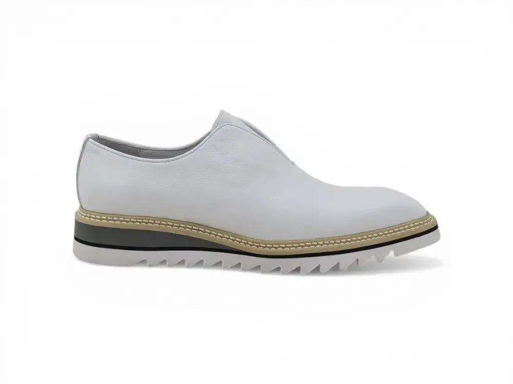 Carrucci Shoes Men's Laceless Loafer Calfskin Leather Lightweight Sole KS550 08