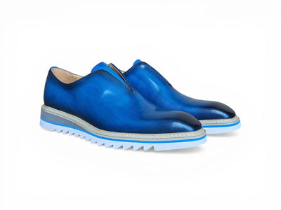 Carrucci Shoes Men's Laceless Loafer Calfskin Leather Lightweight Sole KS550 08