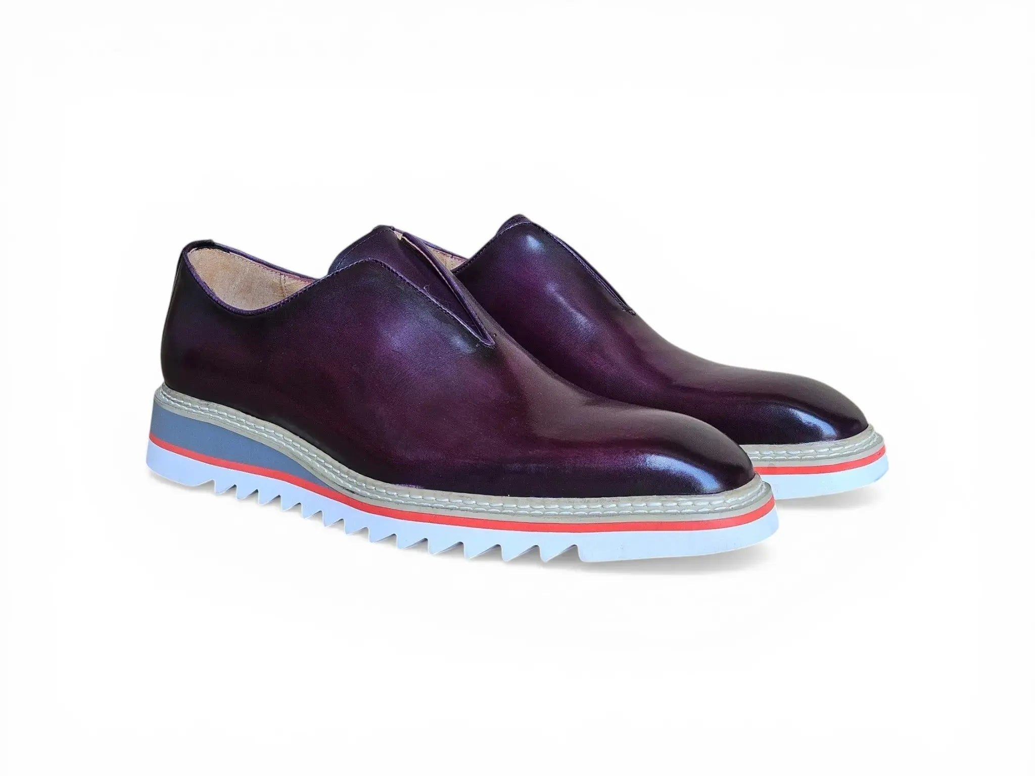 Carrucci Shoes Men's Laceless Loafer Calfskin Leather Lightweight Sole KS550 08