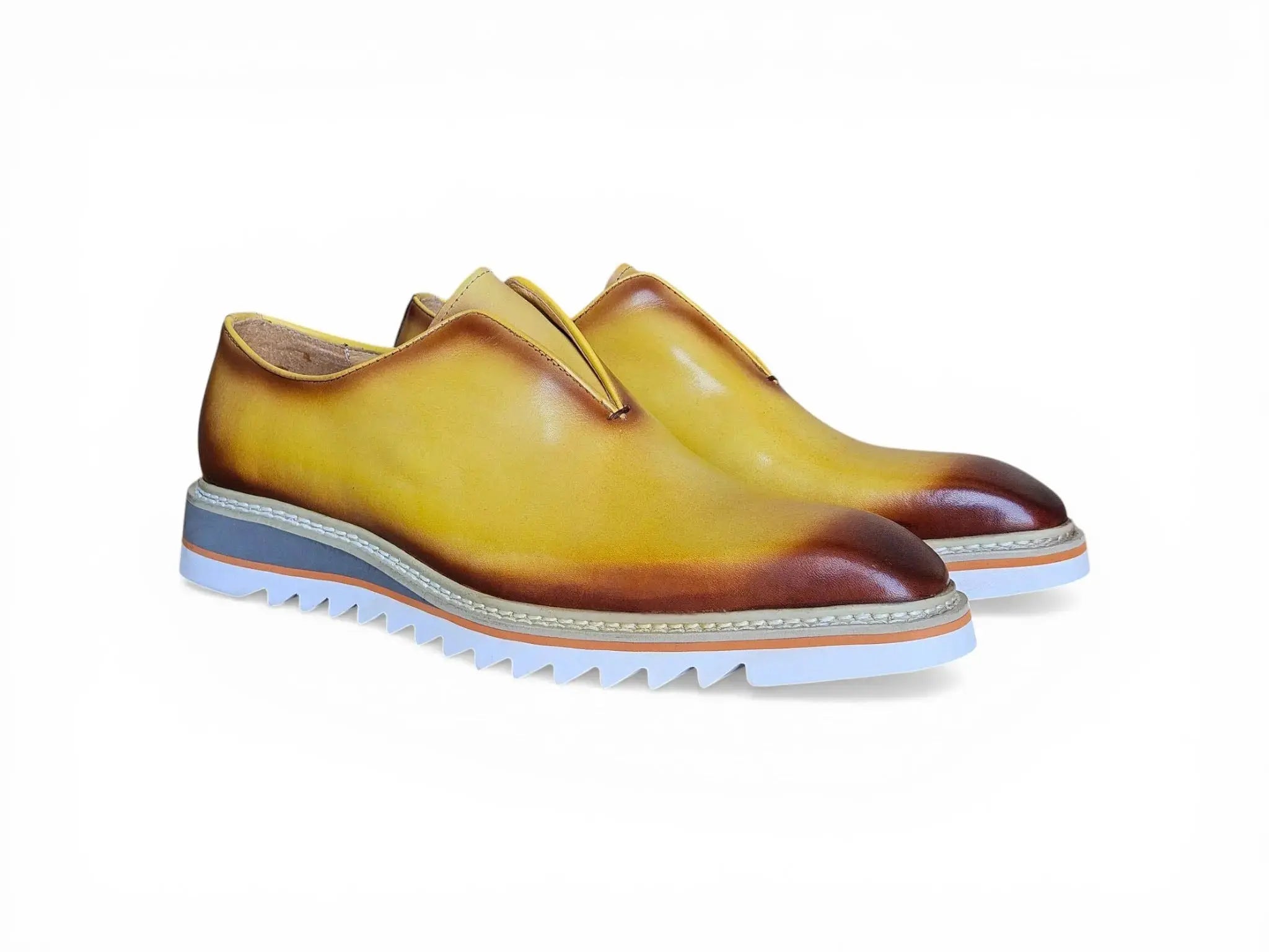 Carrucci Shoes Men's Laceless Loafer Calfskin Leather Lightweight Sole KS550 08