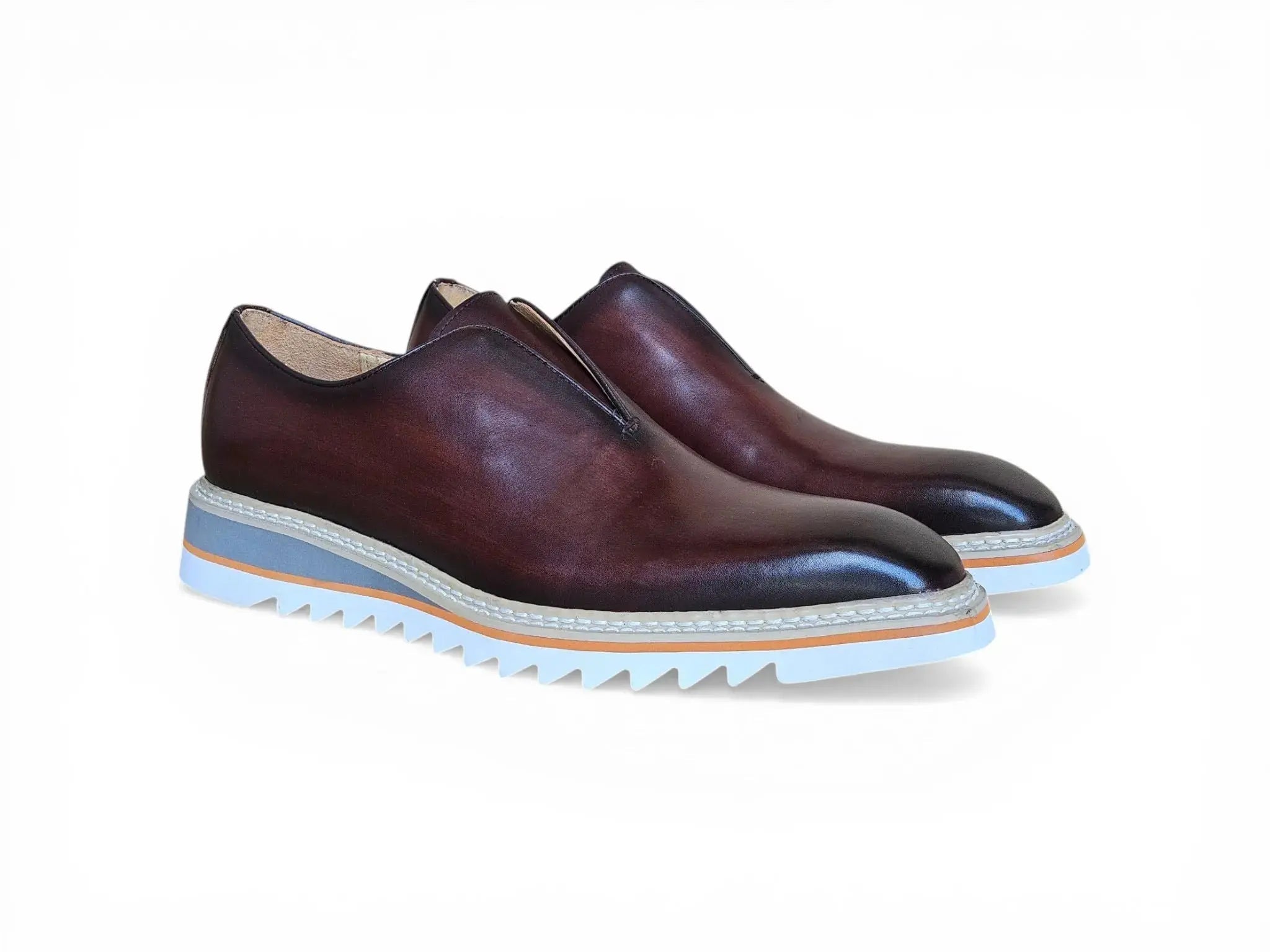 Carrucci Shoes Men's Laceless Loafer Calfskin Leather Lightweight Sole KS550 08