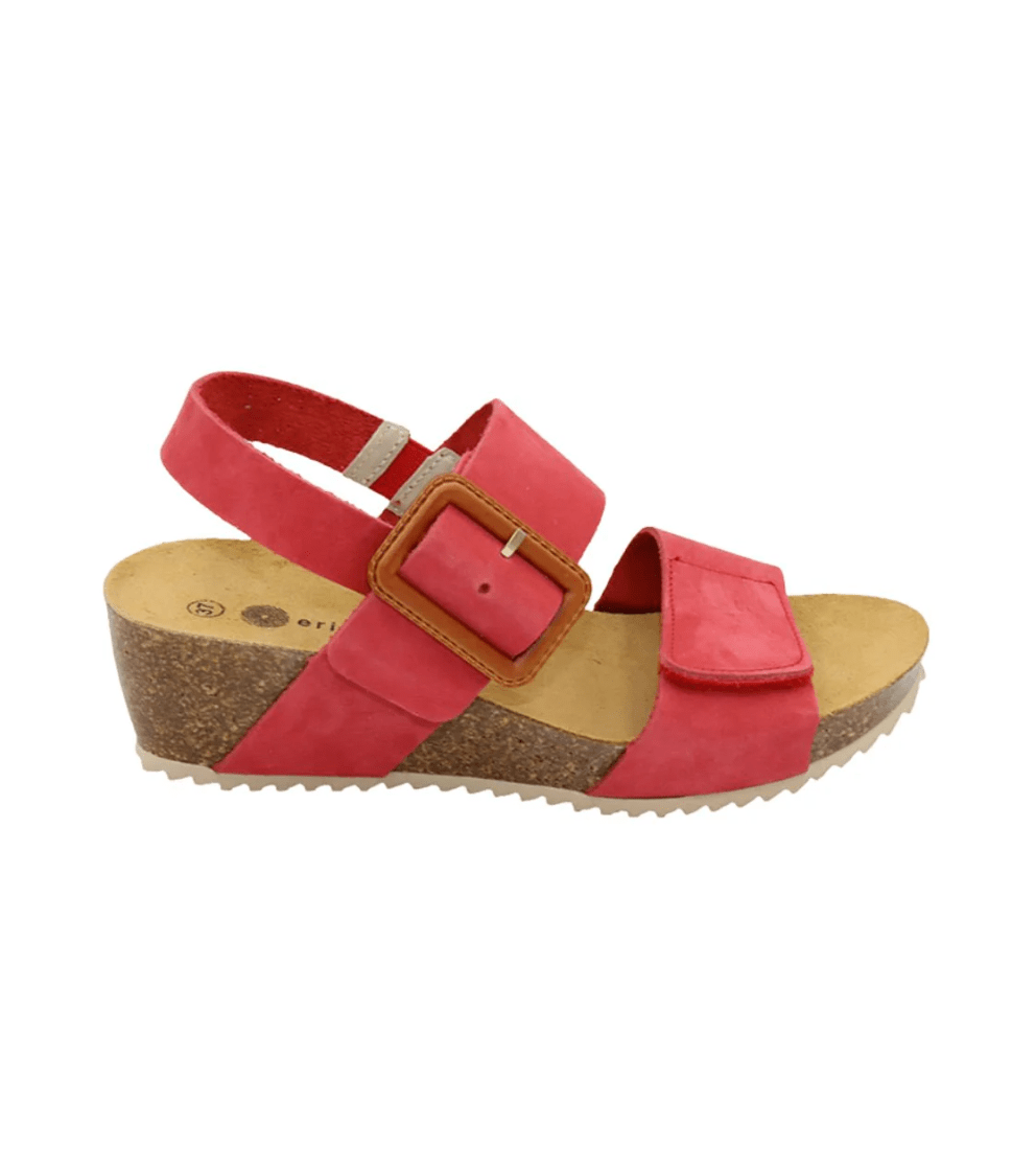 Eric Michael Lake Leather Wedge Sandal