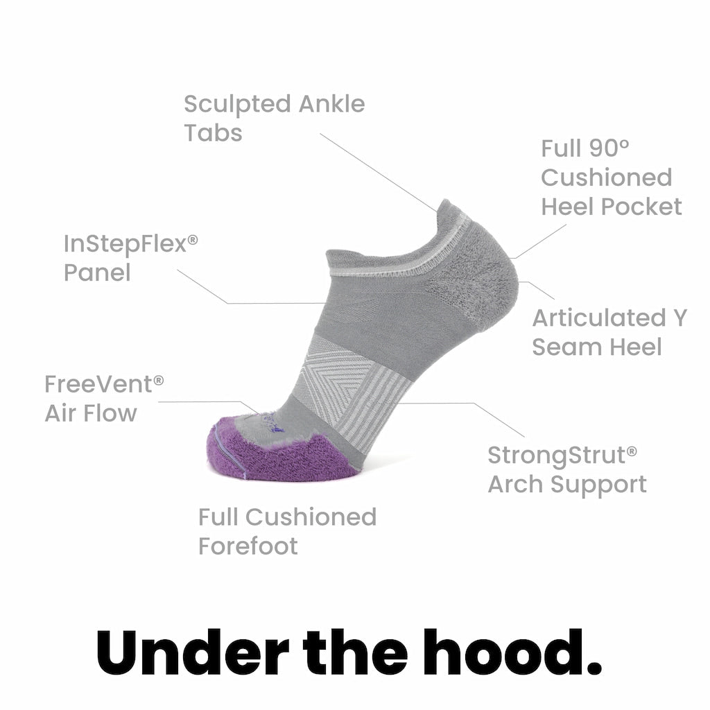 8 Pairs Laurel   Run No Show Runweight Merino Wool Sock