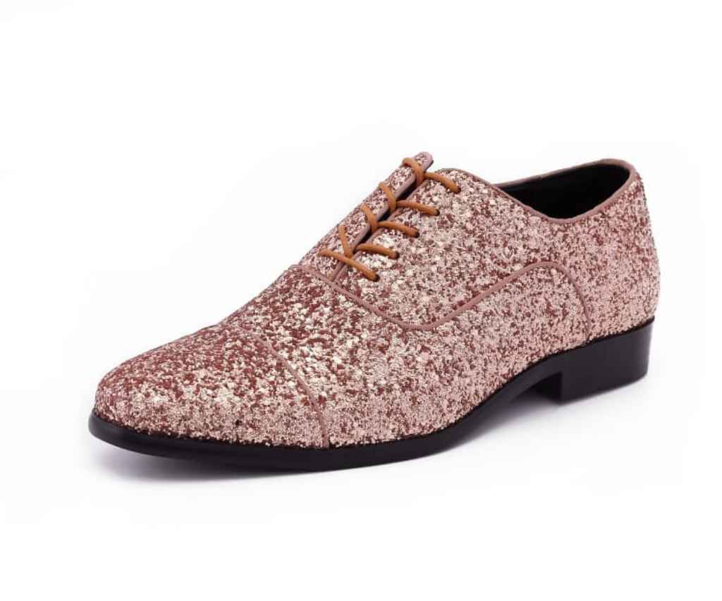 Amali Lawrence Rose Gold Oxfords — product view 1