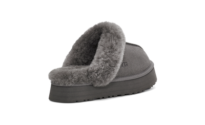 UGG Disquette Womens Platform Slippers — Charcoal Suede