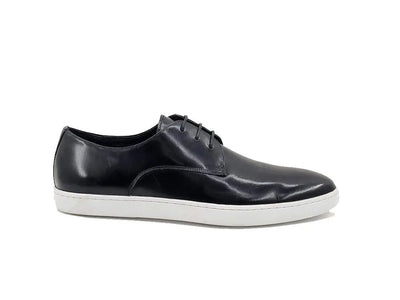 Carrucci Shoes Leather Derby Dress Sneaker Handmade Calf Leather KS529 01 front view