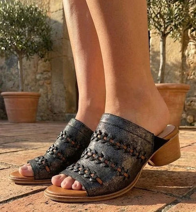 Eric Michael Lisbon Women’s Cork Wedge Slide Sandal