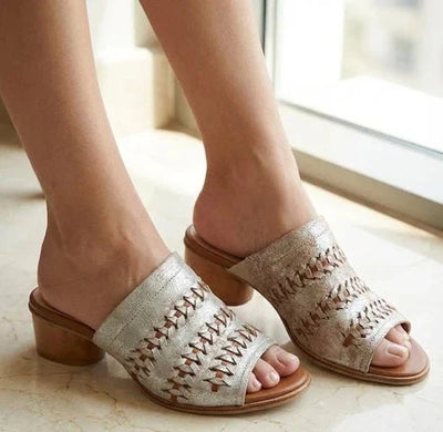 Eric Michael Lisbon Women’s Cork Wedge Slide Sandal