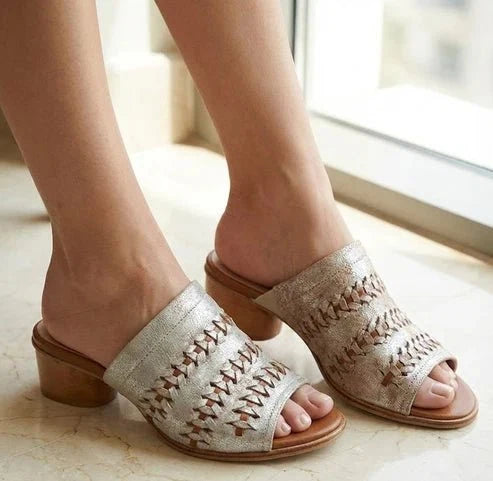 Eric Michael Lisbon Women’s Cork Wedge Slide Sandal