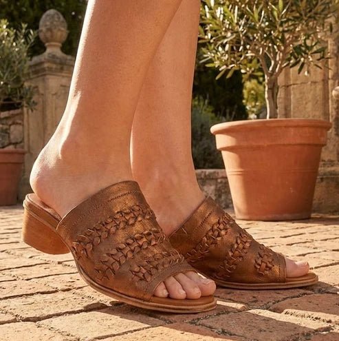 Eric Michael Lisbon Women’s Cork Wedge Slide Sandal