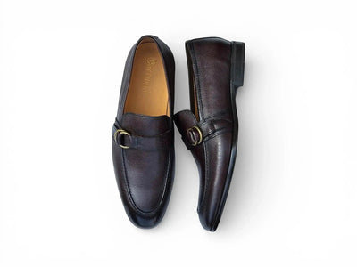 Loafer Shoes in Double D-Ring Carrucci Shoes Men's