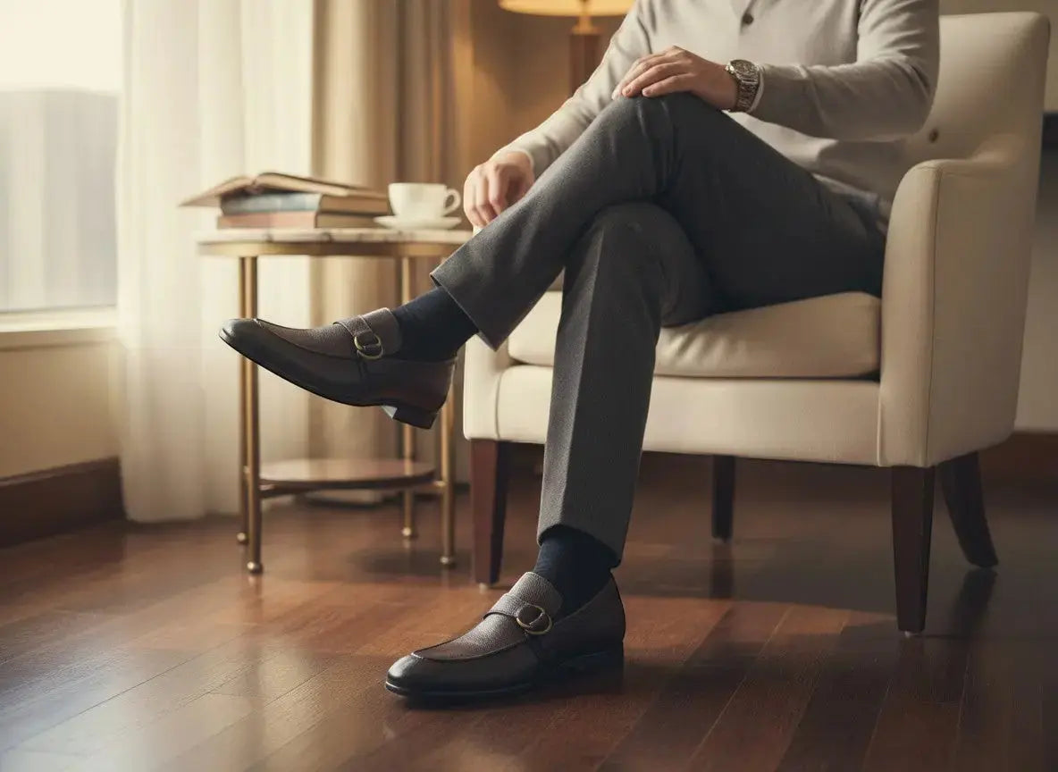 Loafer Shoes in Double D-Ring Carrucci Shoes Men's
