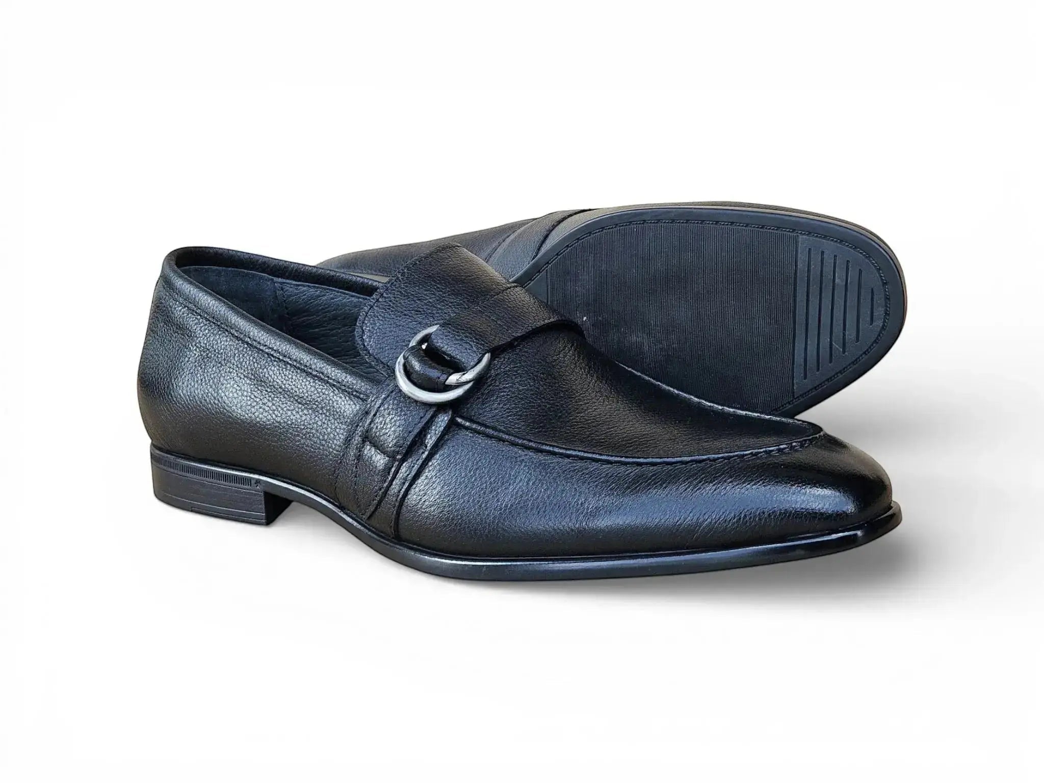 Loafer Shoes in Double D-Ring Carrucci Shoes Men's