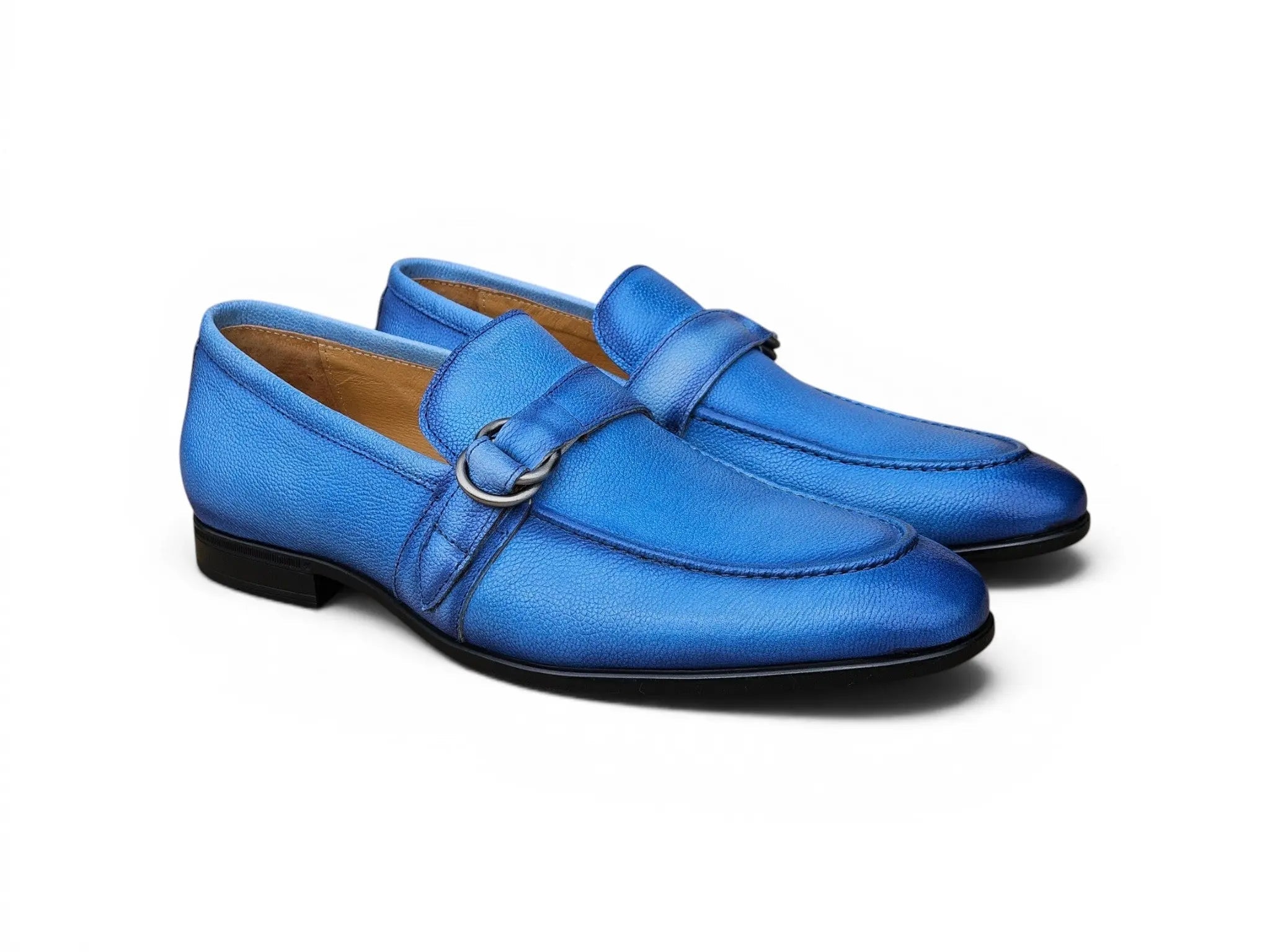Loafer Shoes in Double D-Ring Carrucci Shoes Men's