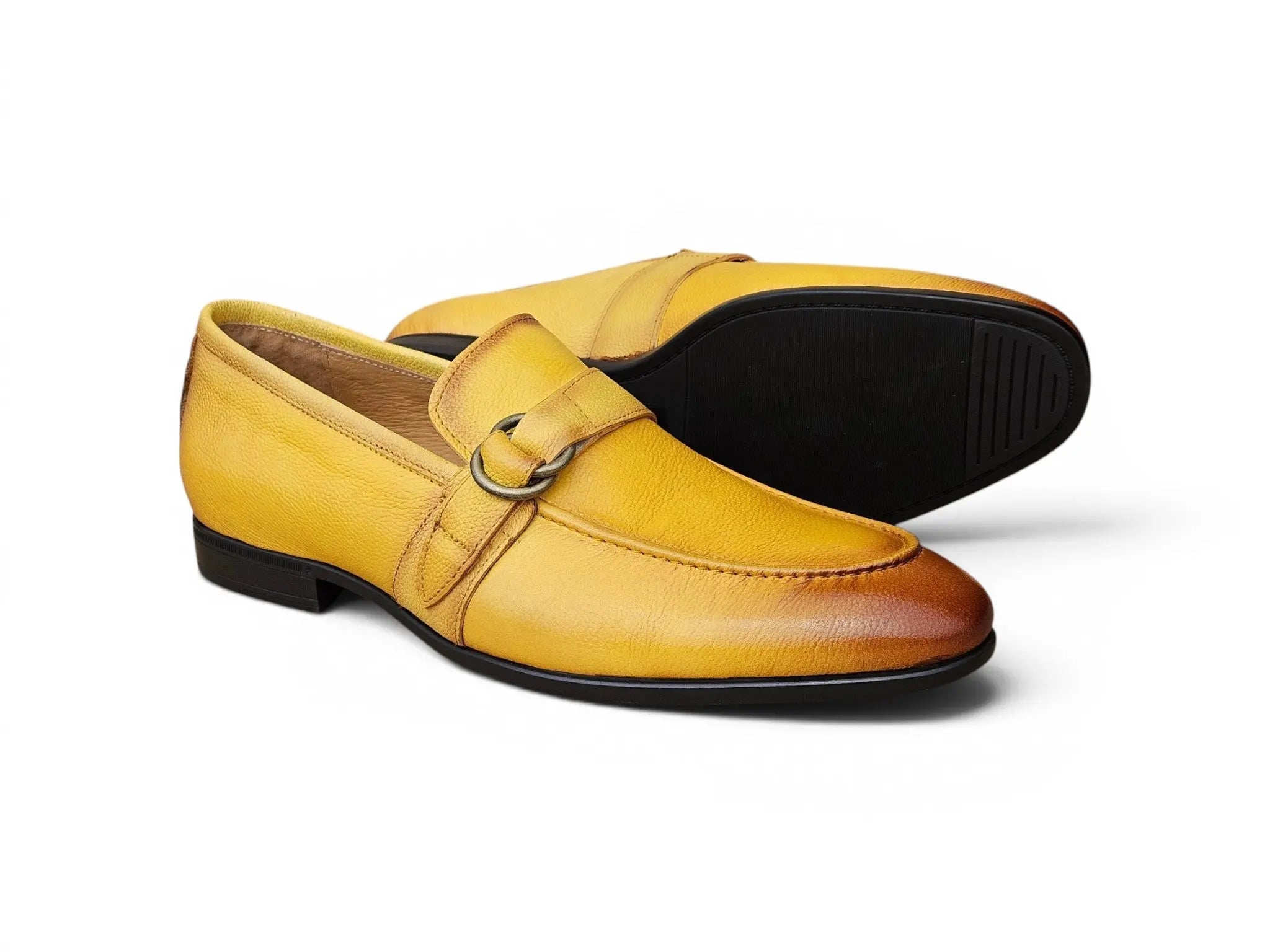 Loafer Shoes in Double D-Ring Carrucci Shoes Men's