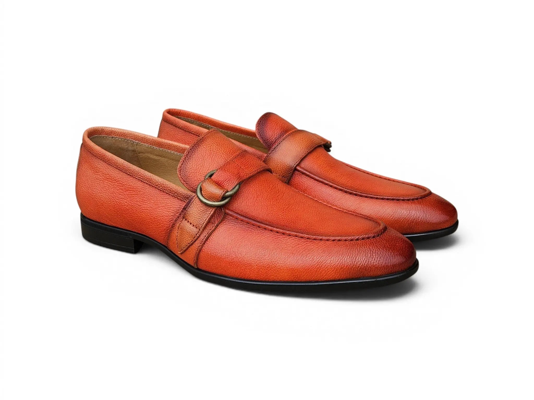 Loafer Shoes in Double D-Ring Carrucci Shoes Men's