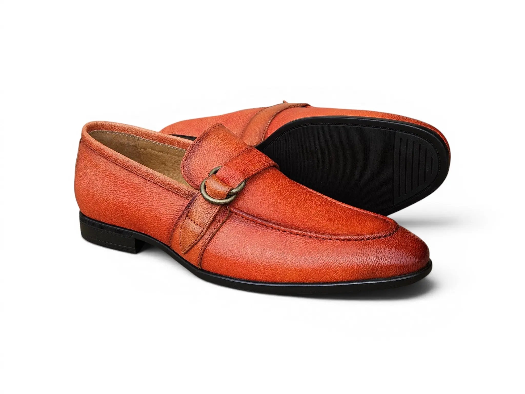 Loafer Shoes in Double D-Ring Carrucci Shoes Men's