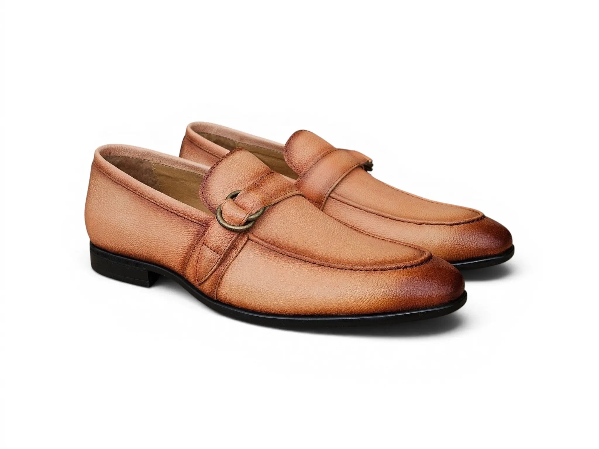 Loafer Shoes in Double D-Ring Carrucci Shoes Men's
