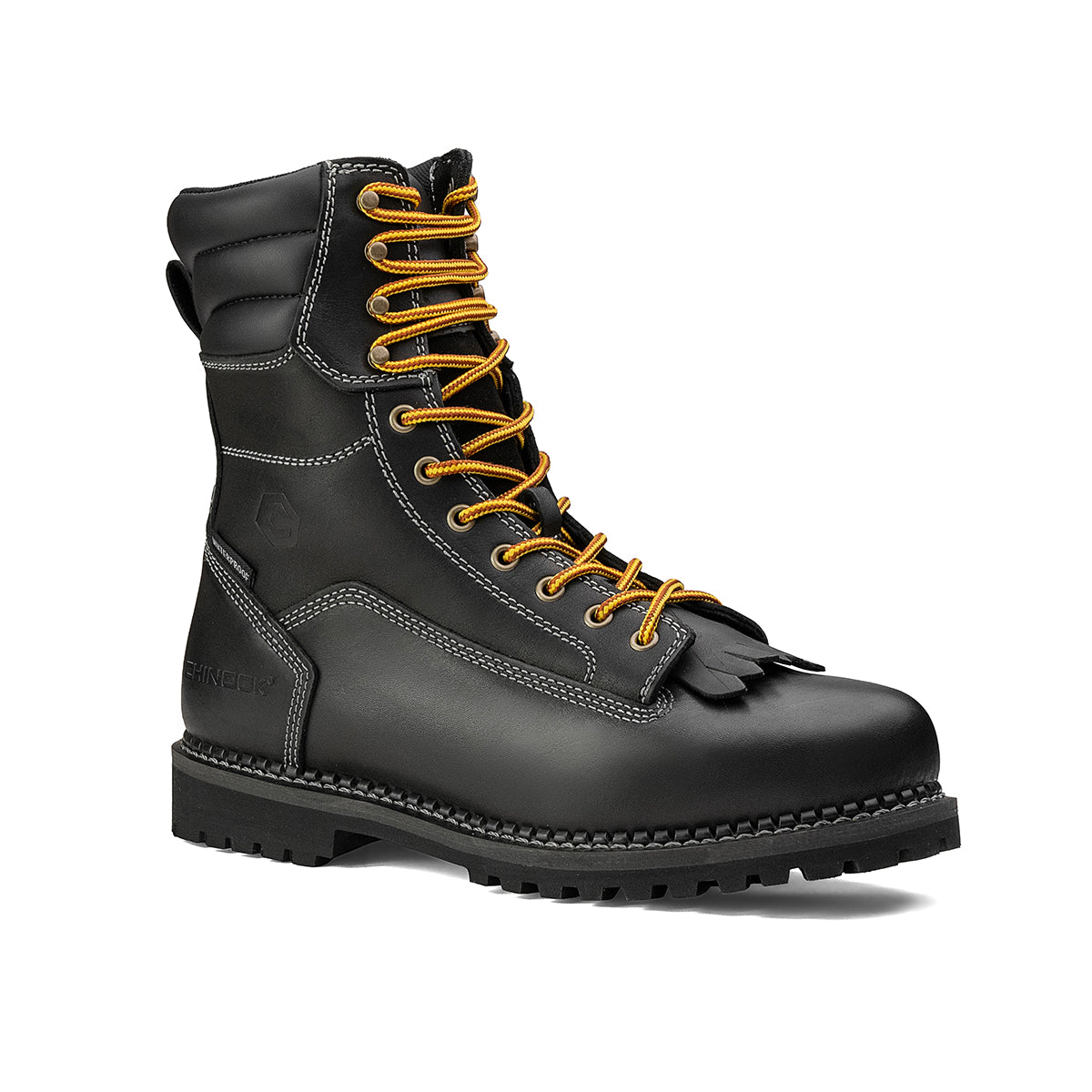 Logger 8” Men’s Waterproof Work Boot for Men - Black – product view 3