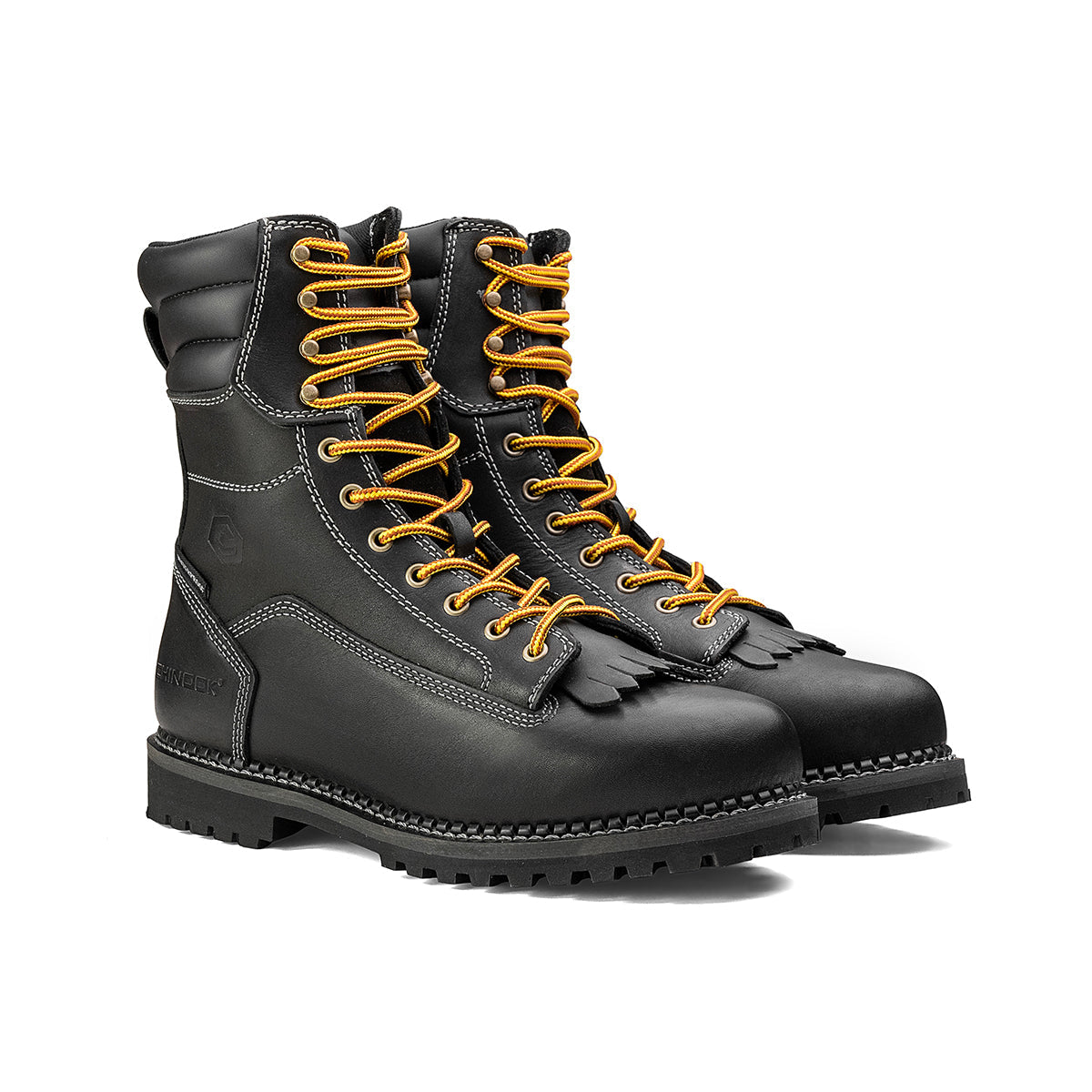 Logger 8” Men’s Waterproof Work Boot for Men - Black – product view 4