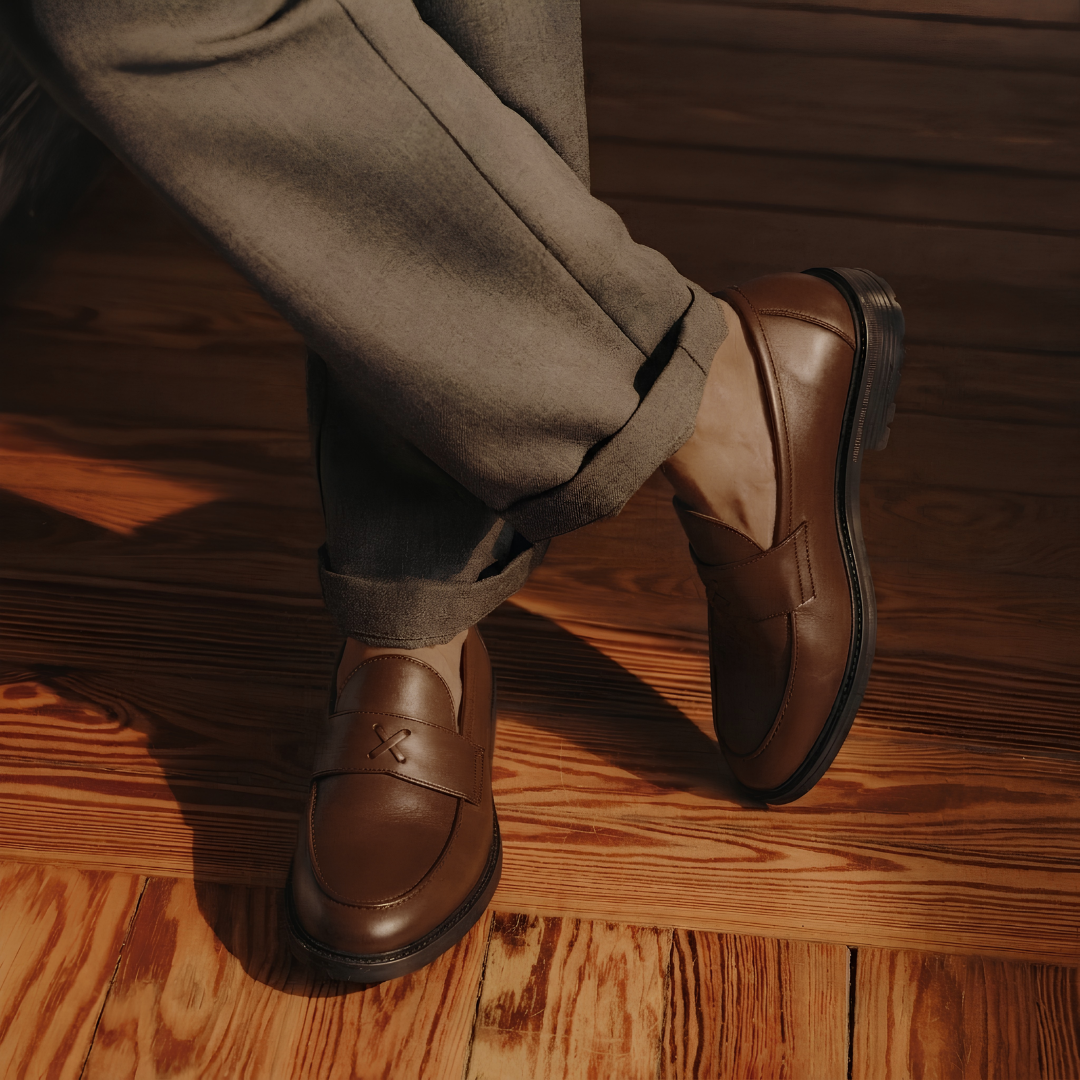 Del Toro Shoes Men's Brown Leather Lug Centesimo