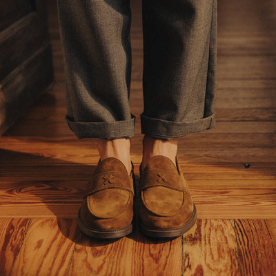 Del Toro Shoes Men's Brown Suede Lug Centesimo