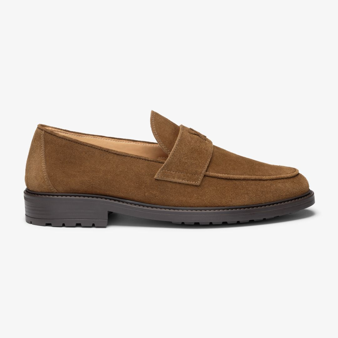 Del Toro Shoes Men's Brown Suede Lug Centesimo