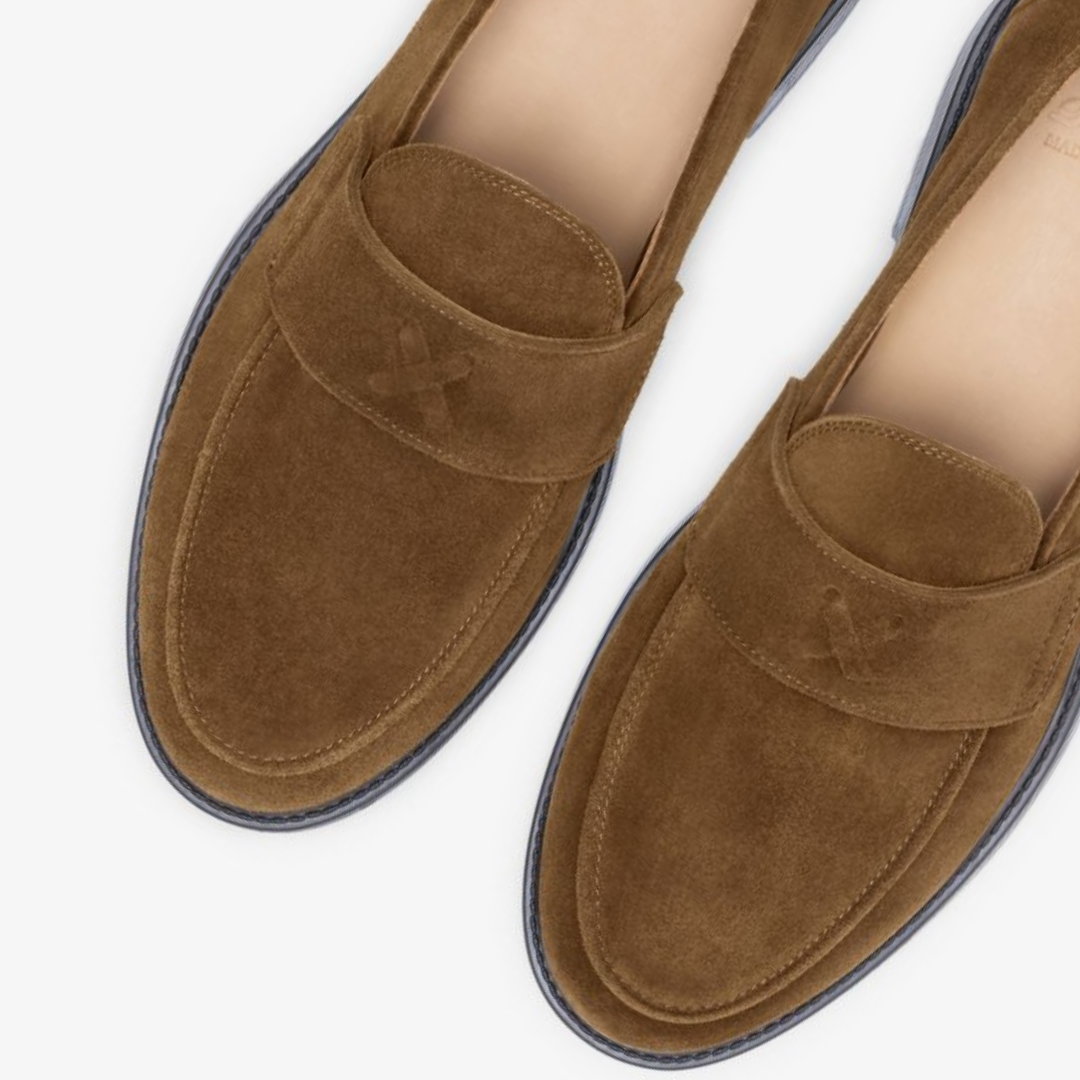 Del Toro Shoes Men's Brown Suede Lug Centesimo