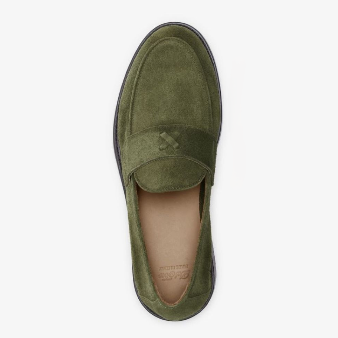 Del Toro Shoes Men's Olive Suede Lug Centesimo