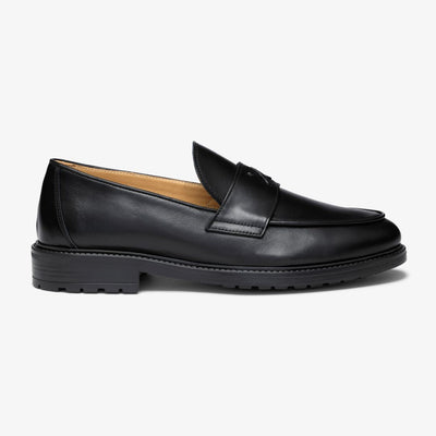 Del Toro Shoes Men's Black Leather Lug Centesimo