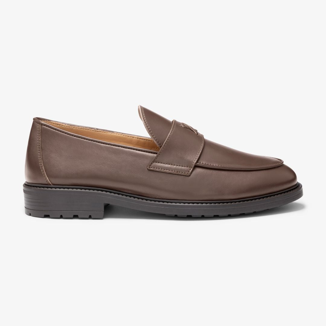 Del Toro Shoes Men's Brown Leather Lug Centesimo