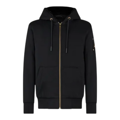 MOOSE KNUCKLES CLASSIC BUNNY MEN Zip-Up Hoodie Black/Black Fur
