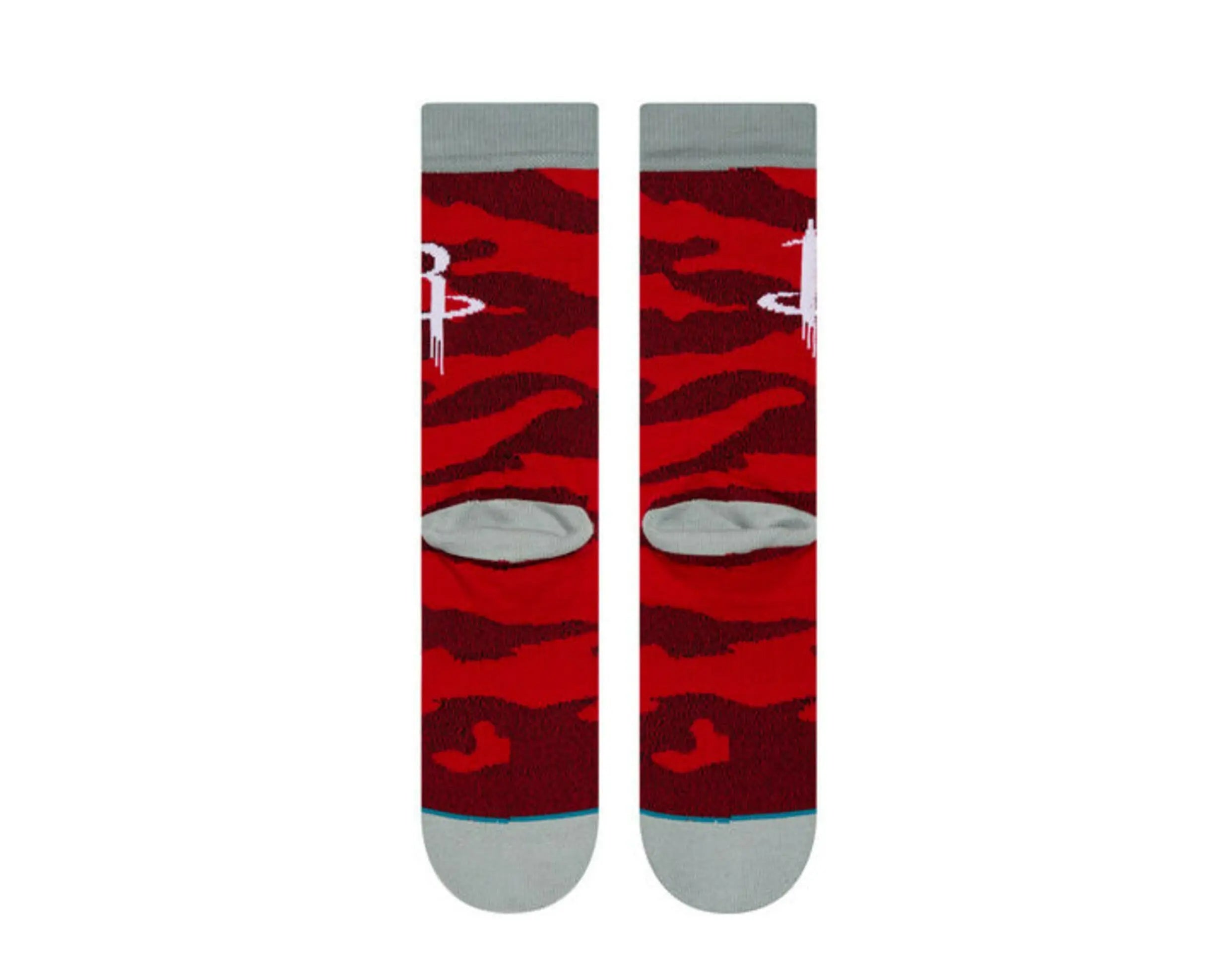 Stance Casual NBA Houston Rockets Camo Melange Men Crew Socks Red