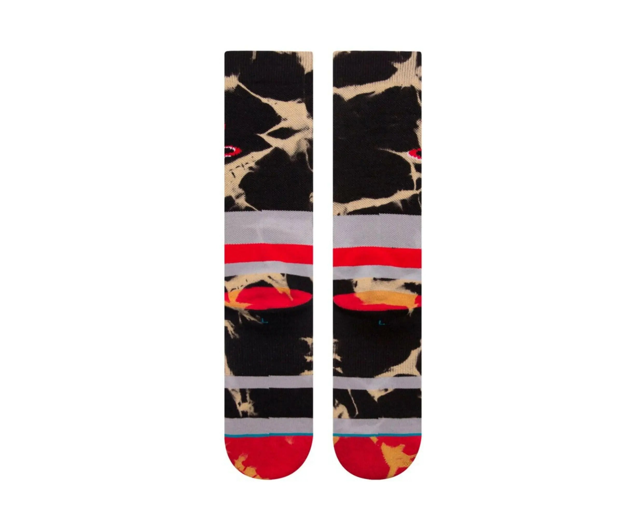 Stance Casual NBA Houston Rockets Acid Wash Men Crew Socks Red/Black