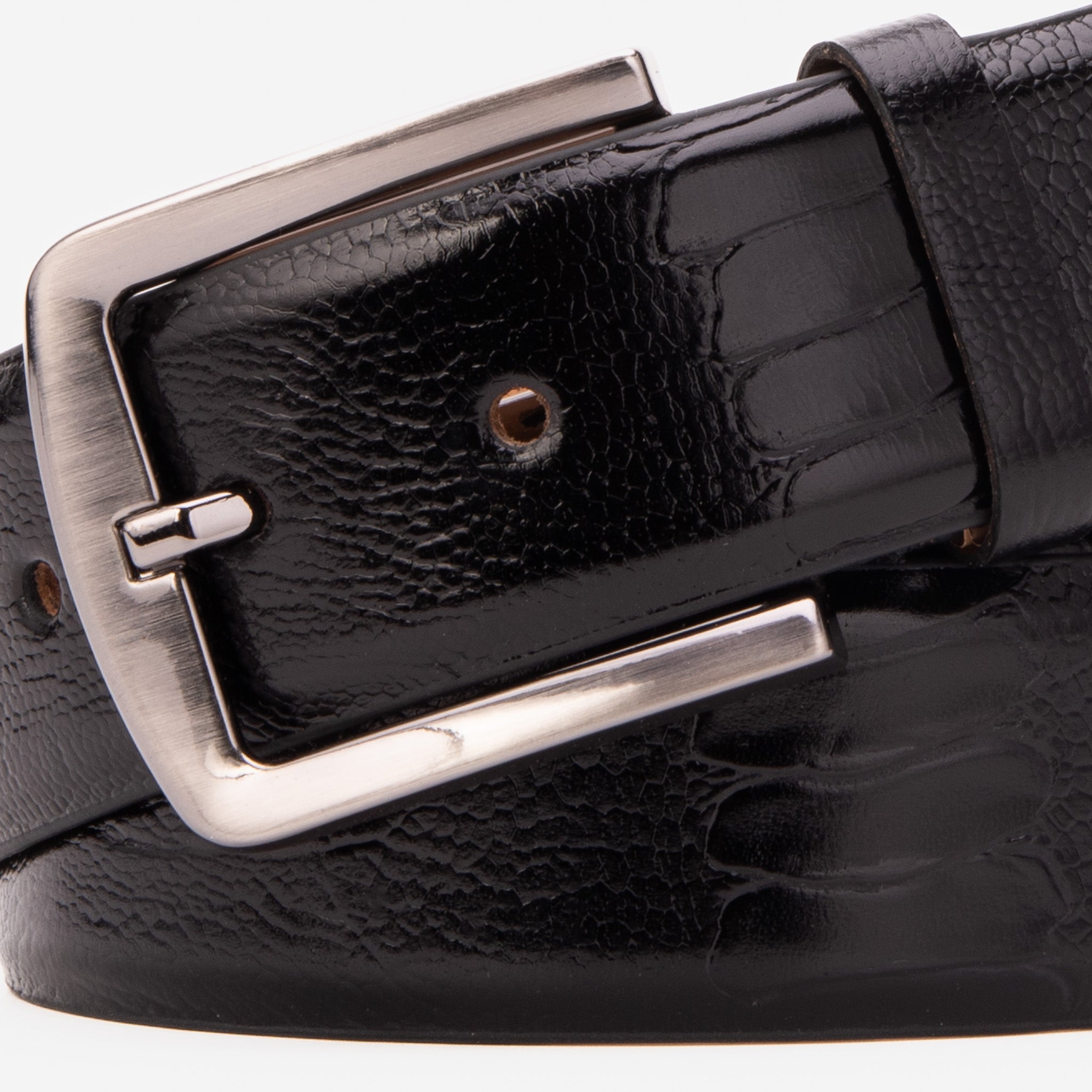 The Bangkok Black  Calfskin Belt