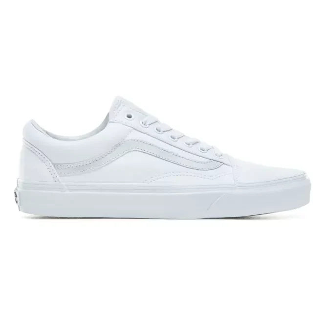Vans Old Skool Men's Sneakers — True White Suede Low-Top