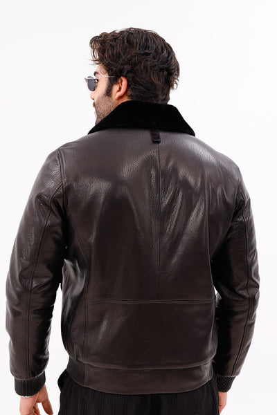 The Ardent Black Lambskin Men Leather Jacket