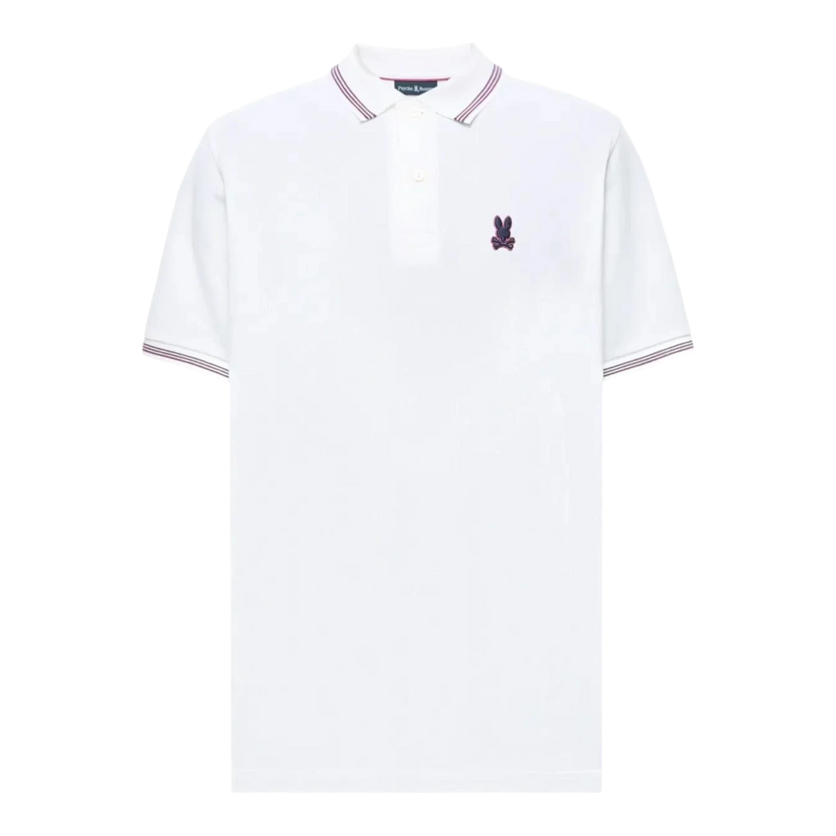 Psycho Bunny Andre Pique Men's Polo — White – product view 1