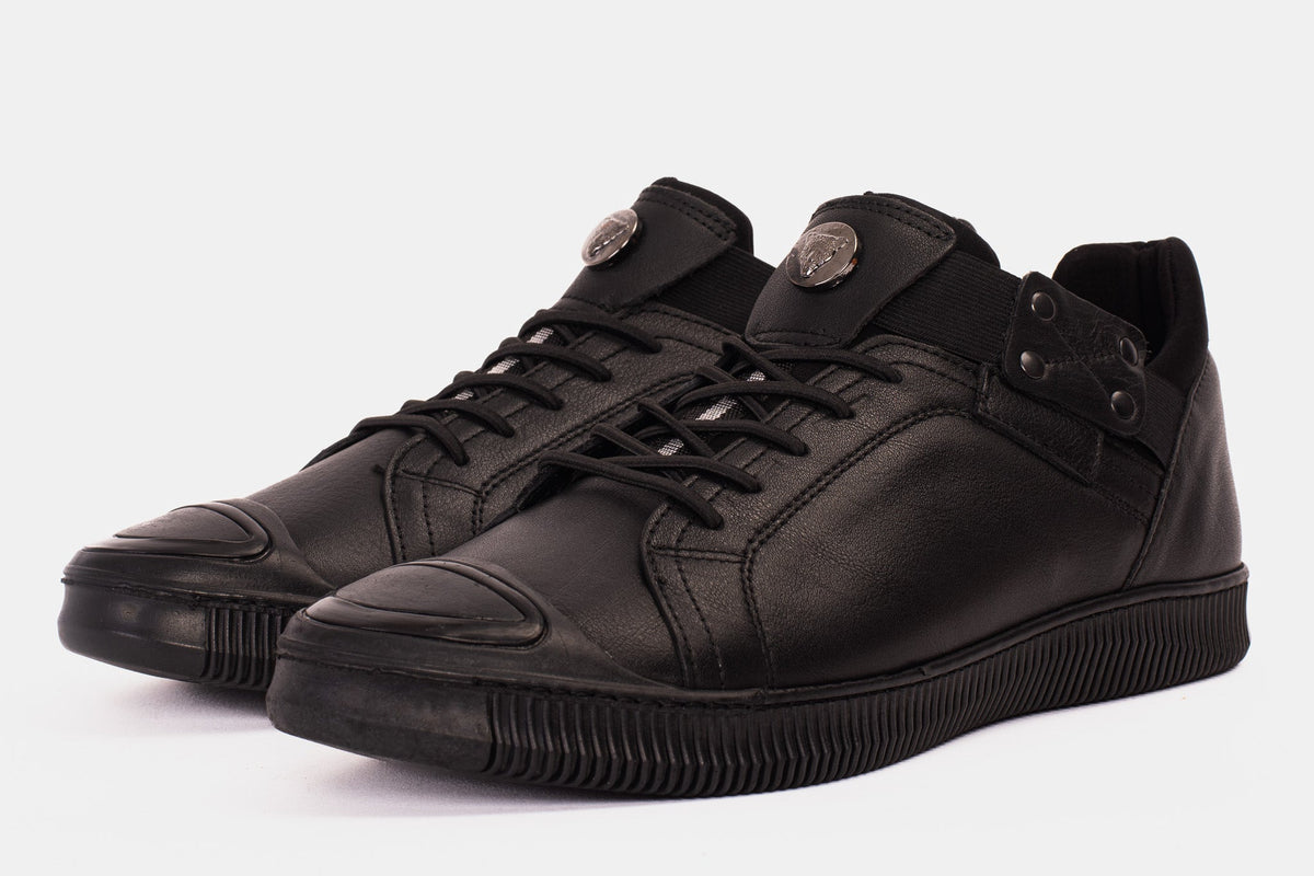 Vinci Leather The Mumbai Black Leather Men Sneaker Final Sale! – product view 2