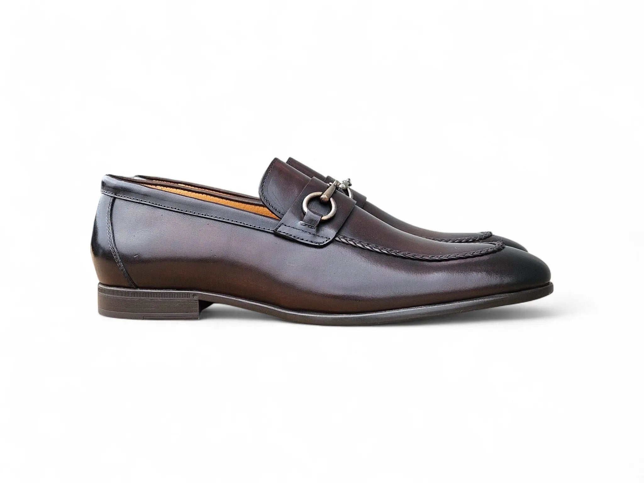 Carrucci Shoes Men's Madison Bit Loafer Leather Black