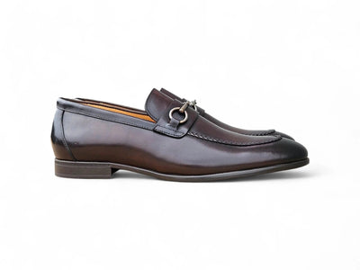 Carrucci Shoes Men's Madison Bit Loafer Leather Black