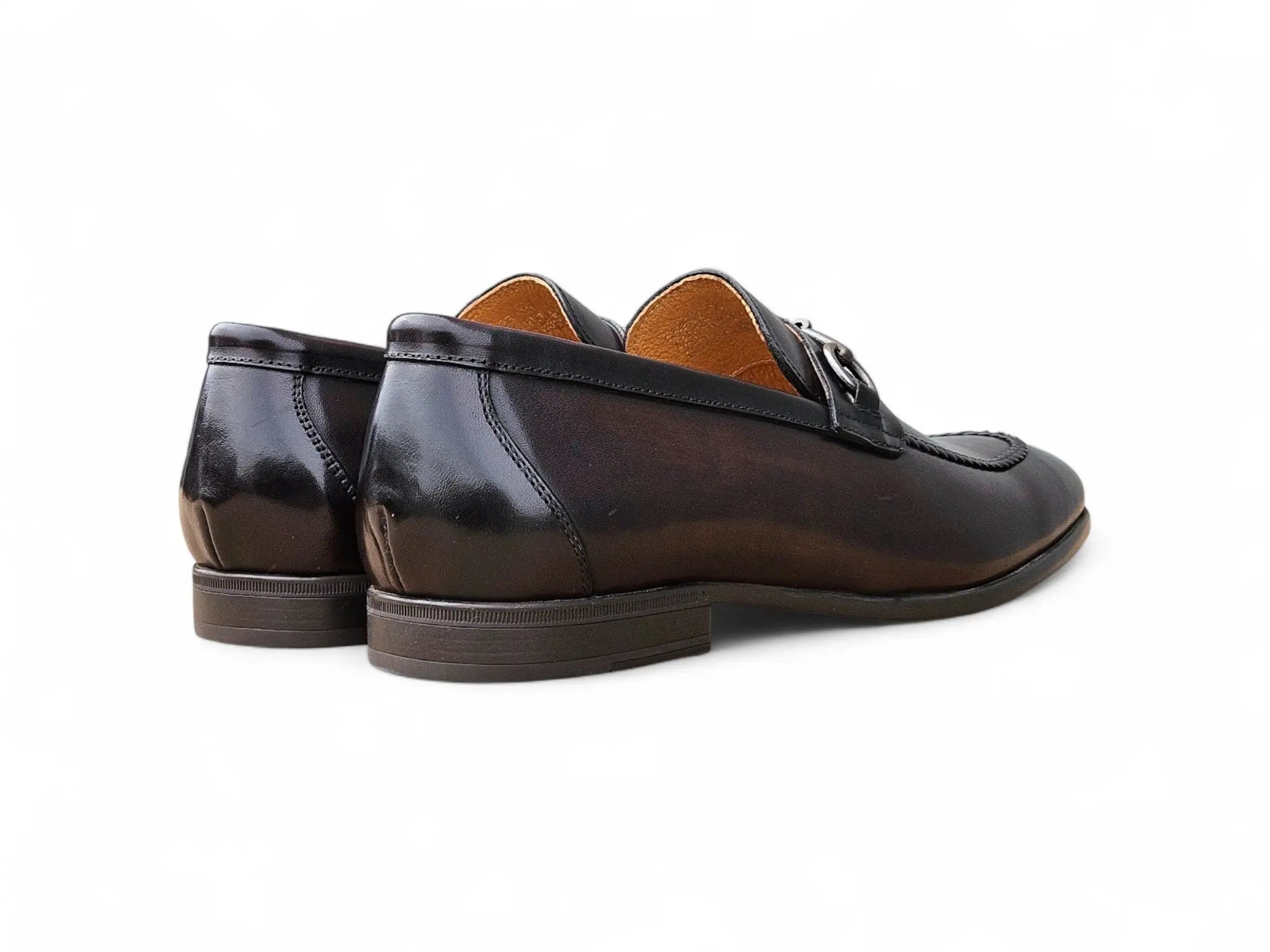 Carrucci Shoes Madison Bit Loafer Leather Black detail view