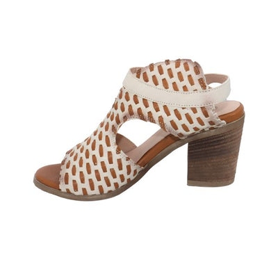 Eric Michael Madrid Women’s Leather Low Wedge Sandal