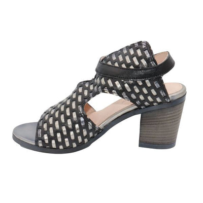 Eric Michael Madrid Women’s Leather Low Wedge Sandal