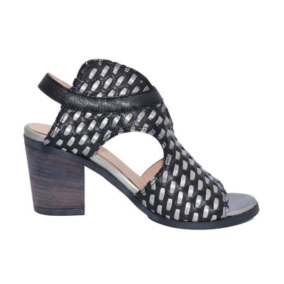 Eric Michael Madrid Women’s Leather Low Wedge Sandal