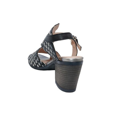 Eric Michael Madrid Women’s Leather Low Wedge Sandal